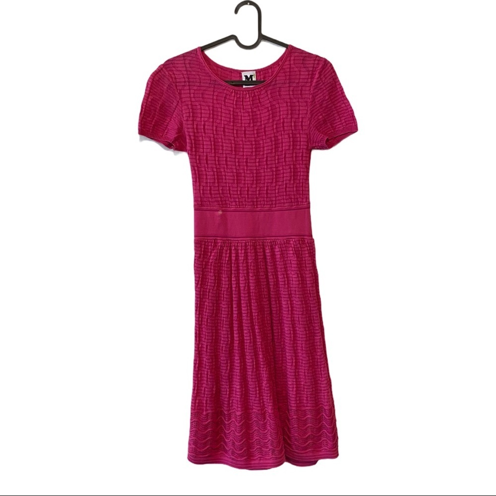 Missoni Mini short sleeve knit a-line full skirt